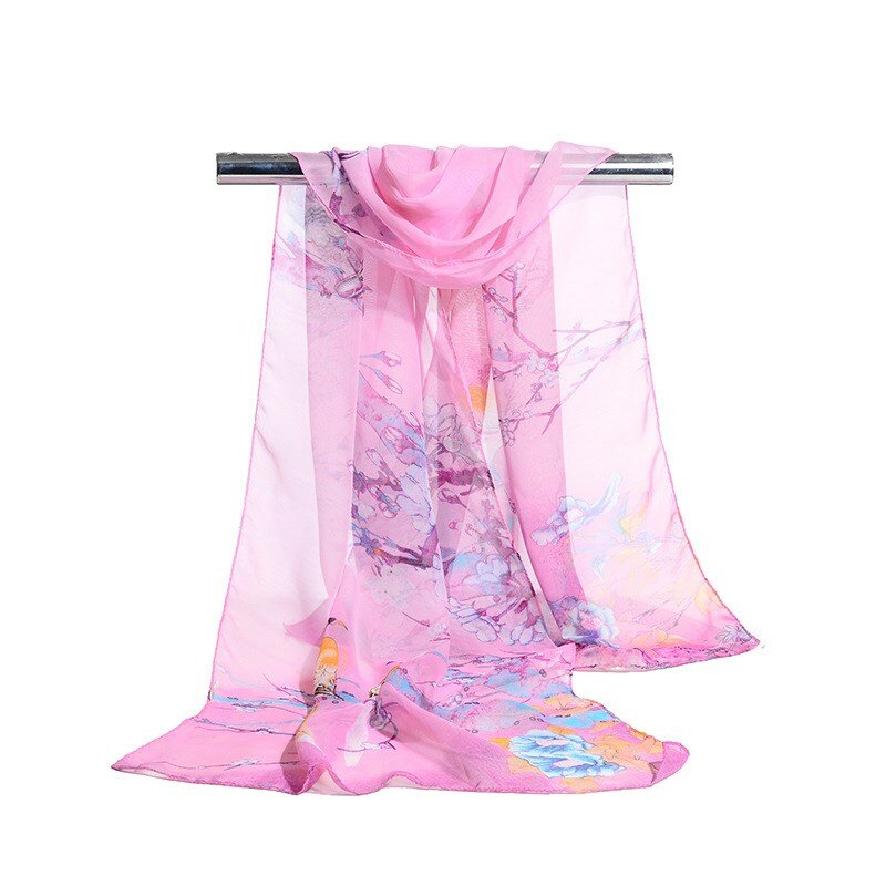 160*50cm Multi-style Holiday gift Selling chiffon striped scarf wild fashion shawl sunscreen print floral scarf scarves