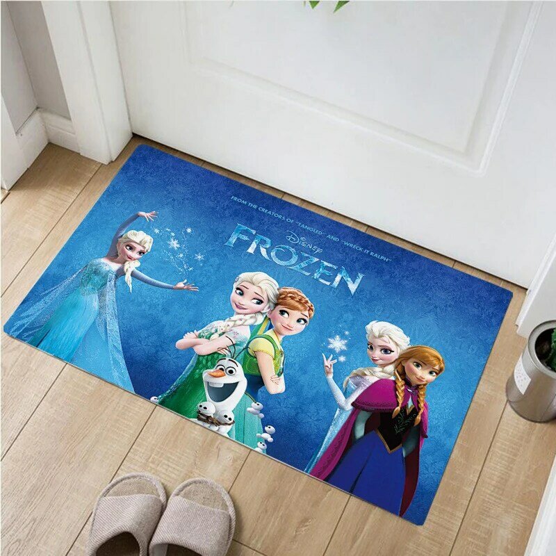 60x40cm frozen Anna Elsa Kitchen Mat Entrance Door Mat Home Decor Living Room Carpet Bedroom Mattress Non-slip Mat