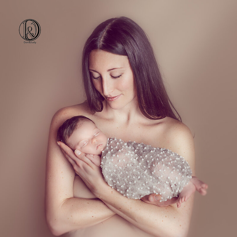 Fotoshoot Props 75*50Cm Pasgeboren Baby Zachte Gebreide Kleine Bobble Wrap Voor Baby Inbakeren Fotografie Accessoires Foto studio