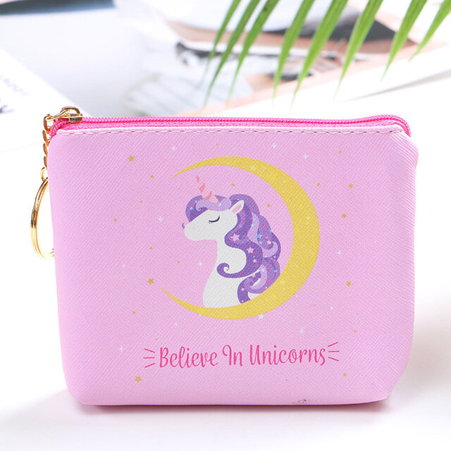 Monederos con dibujos de unicornios para niñas, mochilas para niños, monederos, monederos, monedero pequeño