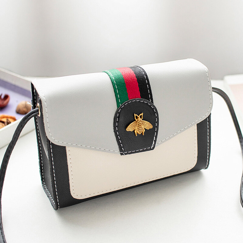 2020 torebka dziewczęca nowa dama pasek duża okładka portfel portmonetka Messenger Bee moda damska torebka na ramię portfel damski