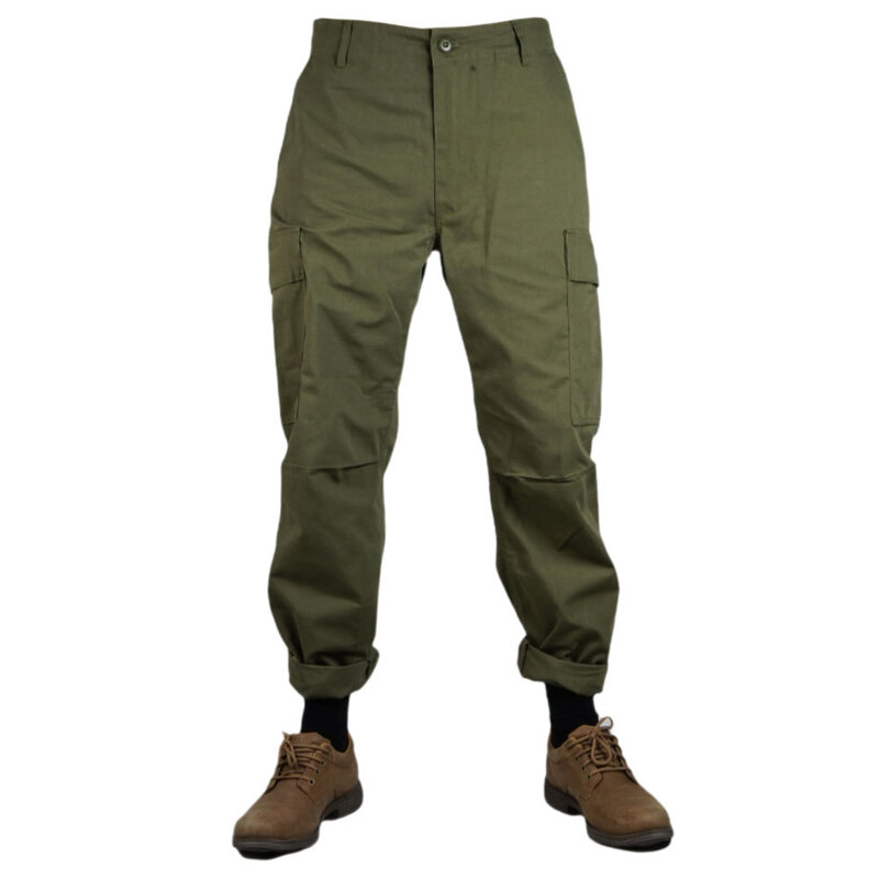 Perang Dunia II WW2 Vietnam Kami TCU Celana Penerjun Payung Seragam Celana Hijau Tentara