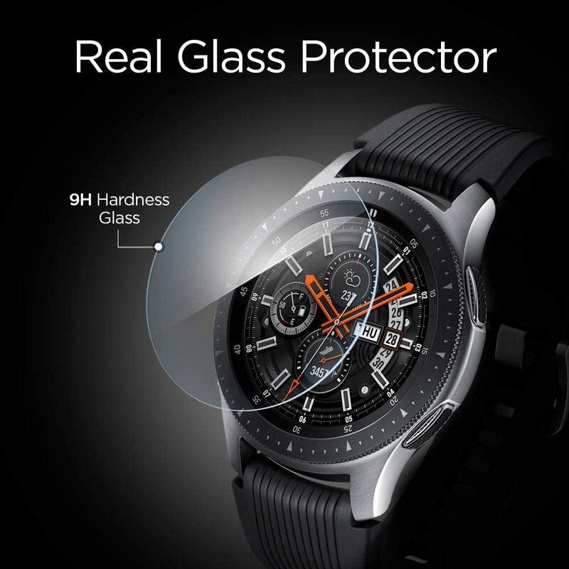 Película vidro temperado para samsung watch, 6 peças, vidro protetor para galaxy watch 46mm 42mm, gear s3 sport aactive 2 44mm