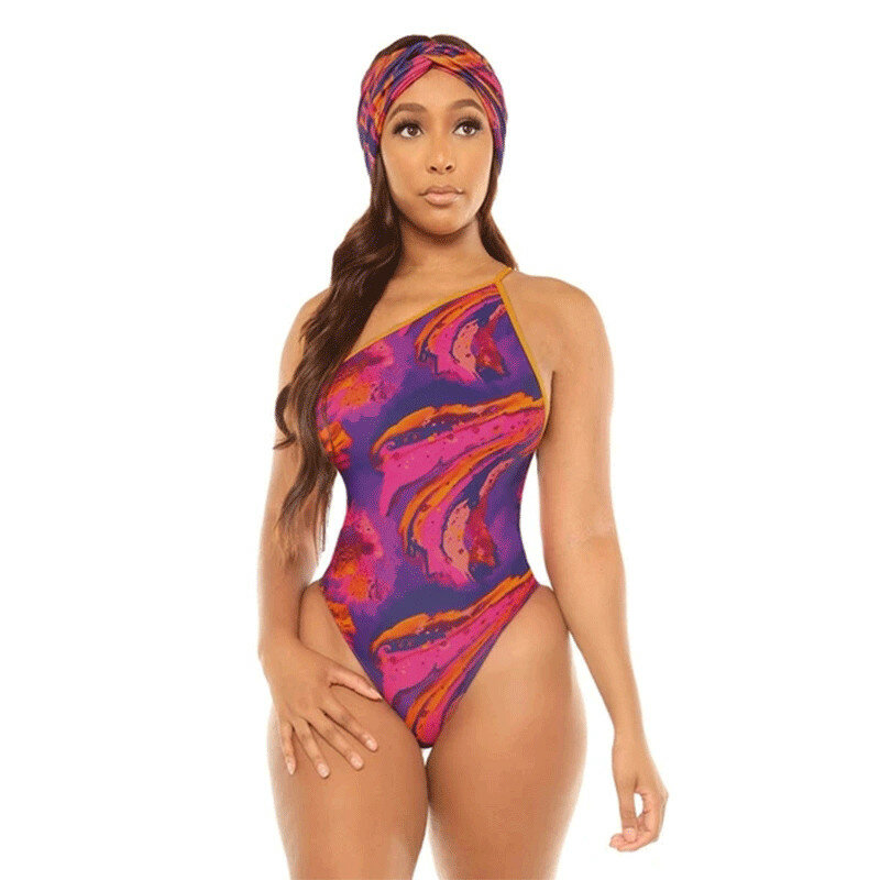 BKLD Beach Women Summer Clothes 2021 New Sexy Club Wear Fashion Printing One-Shoulder Spaghetti Strap Bodysuits Ladies