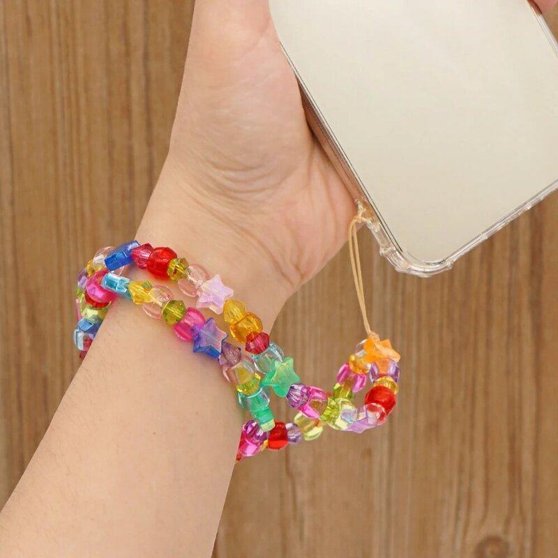 Mobile Phone accessories Straps Neck Mobile Phone Straps beads Hanging chain For Phone Mobile phone cord Boho Ornaments цепочка