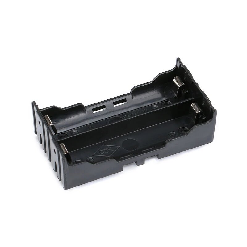 Wadah baterai kompak 18650 wadah baterai dengan Pin kotak ukuran kecil 1X 2X 3X 4X wadah baterai Slot Pin keras