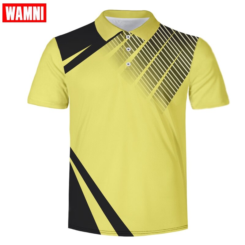 WAMNI Marke Mode 3D Tennis Hemd Harajuku Jugend Bodybuilding Mann Sport Lose-shirt Schnell Trocknend Badminton Shirt