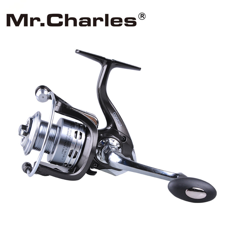 Mr.Charles-carrete de pesca giratorio serie 1000-6000, rueda giratoria de Metal para pesca en el mar, pesca de carpa