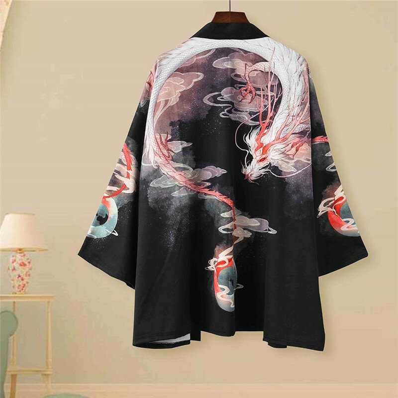 Tradisional Haori Kimono Gaya Jepang Samurai Pakaian Кимоно Японский Стиль Pria Wanita Berkualitas Tinggi Setiap Hari Street Lounge
