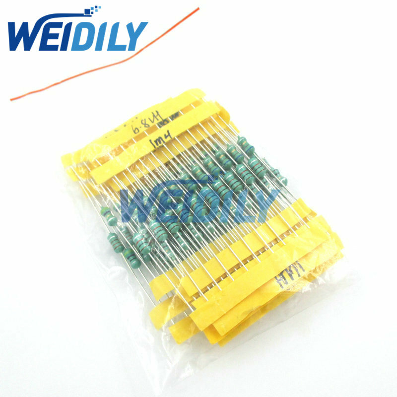 1/2W Inductors Color Ring Inductor Assortment 1UH-1MH 12valuesX10pcs=120pcs Inductors Assorted Set Kit