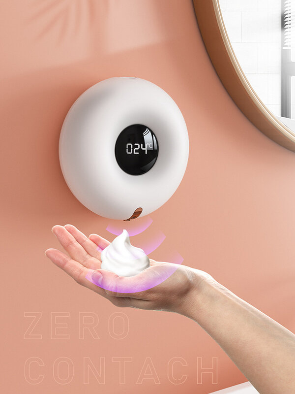 Espuma de lavagem do telefone móvel inteligente automático sensor doméstico sabão líquido dispositivo novo fixado na parede de lavagem do telefone móvel