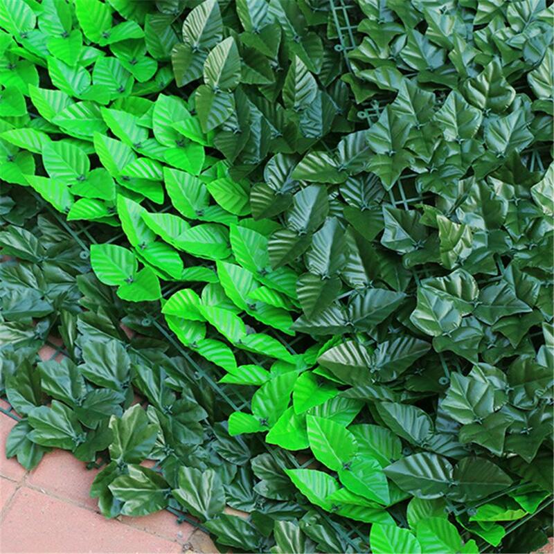 0.5*1m Artificial Privacy Panels Topiary Hedge Plant UV Protection Privacy Screen Garden Fence For Indoor Outdoor Backyard Home