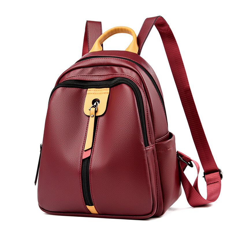 Дизайнерские женские рюкзаки из искусственной кожи, Женский школьный ранец для девочек, вместительные дорожные сумки на плечо