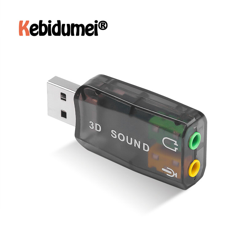 แบบพกพา USB USB ภายนอก 3.5 มม.หูฟังแจ็คชุดหูฟังสเตอริโอ 3D Sound Card อะแดปเตอร์เสียงใหม่ลำโพงอินเทอร์เฟซสำหรับแล็ปท็อป