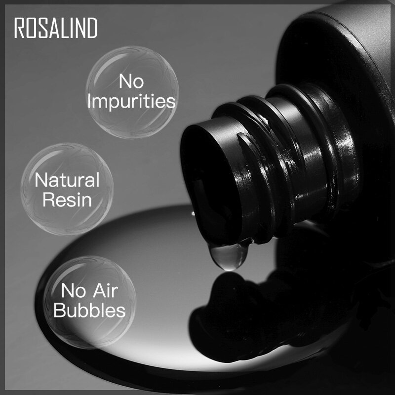 ROSALIND-Verhéritage à ongles en gel semi-continu, couche de finition, tout pour la manucure, N64.Funmanquer, Nail Art