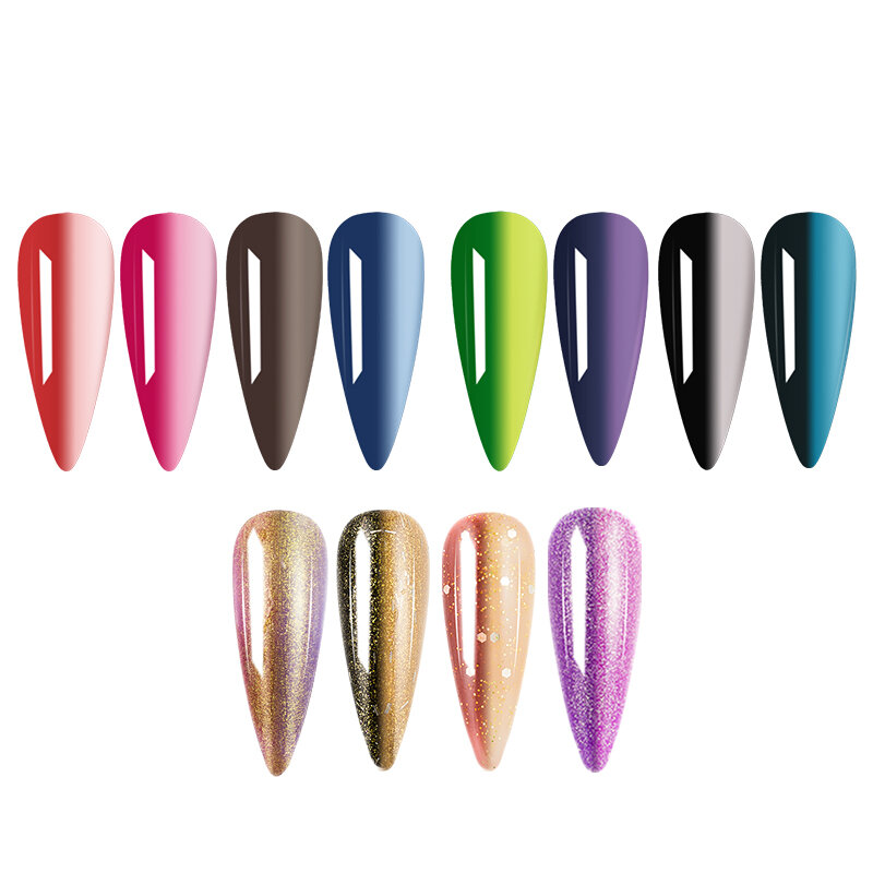 HNUIX Gel Nail Polish Temperature Color Changing Series 7ML Nail Art Design Semi Permanent UV LED Gel For Nails Manicure