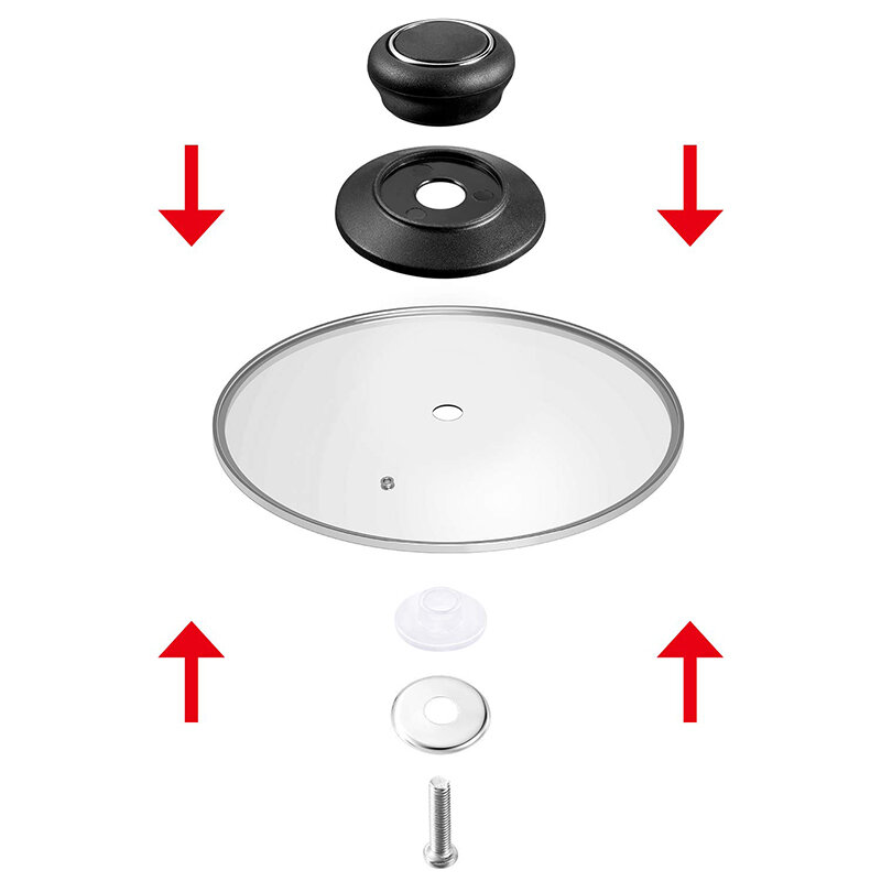 Novo 4 peças pote tampa botão pan tampa segurando alça universal cozinha panelas tampa botão de substituição