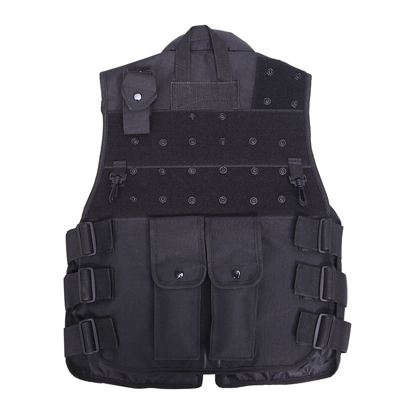Unisex Militar SWAT Tactical Vest, Preto, POLÍCIA Colete, CS Paintball, Molle protetora, Combate Colete, Polícia Equipamentos, Alta Qualidade, AK1