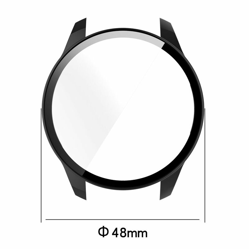 Xiaomi Mi Watch用強化ガラス付きスポーツウォッチケース,カラフルな保護カバー付きフルスクリーンストラップ