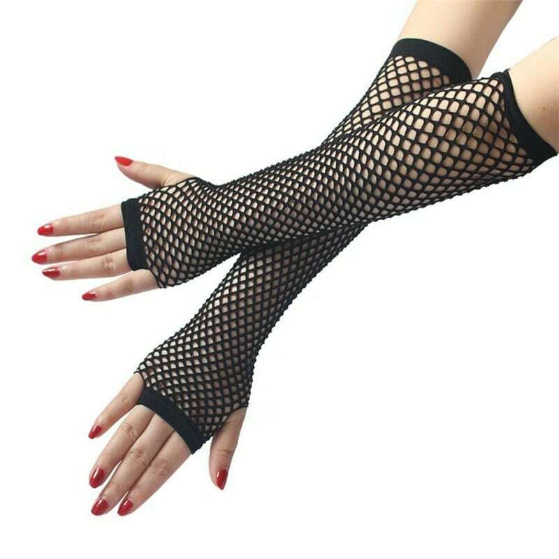 Новые модные неоновые длинные перчатки с манжетами для ног вечерние чная одежда, нарядное платье для женщин, сексуальные красивые теплые перчатки, сетчатые без пальцев