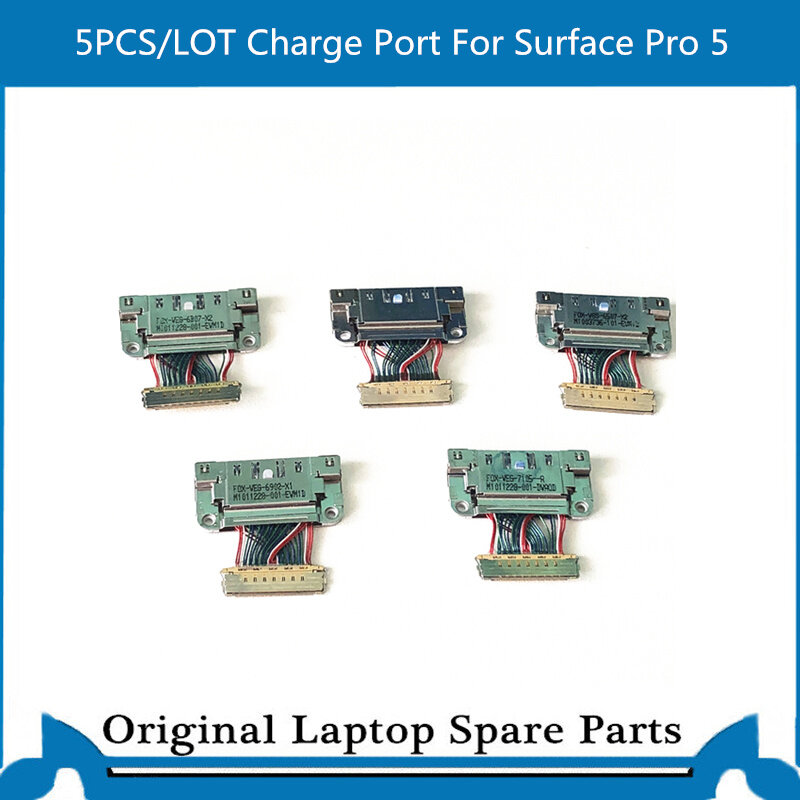 Port de Charge authentique pour Surface Pro 5 1796, 5 pièces/lot, fonctionne bien à M10111228-001