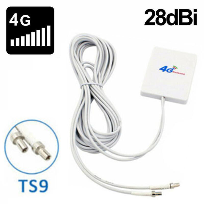 2 Pcs 4G LTE เสาอากาศ SMA TS9 CRC9 Connector 4G LTE Router Anetnna เสาอากาศภายนอกสำหรับ Huawei 3 4G LTE Router Modem 3M เสาอากาศ