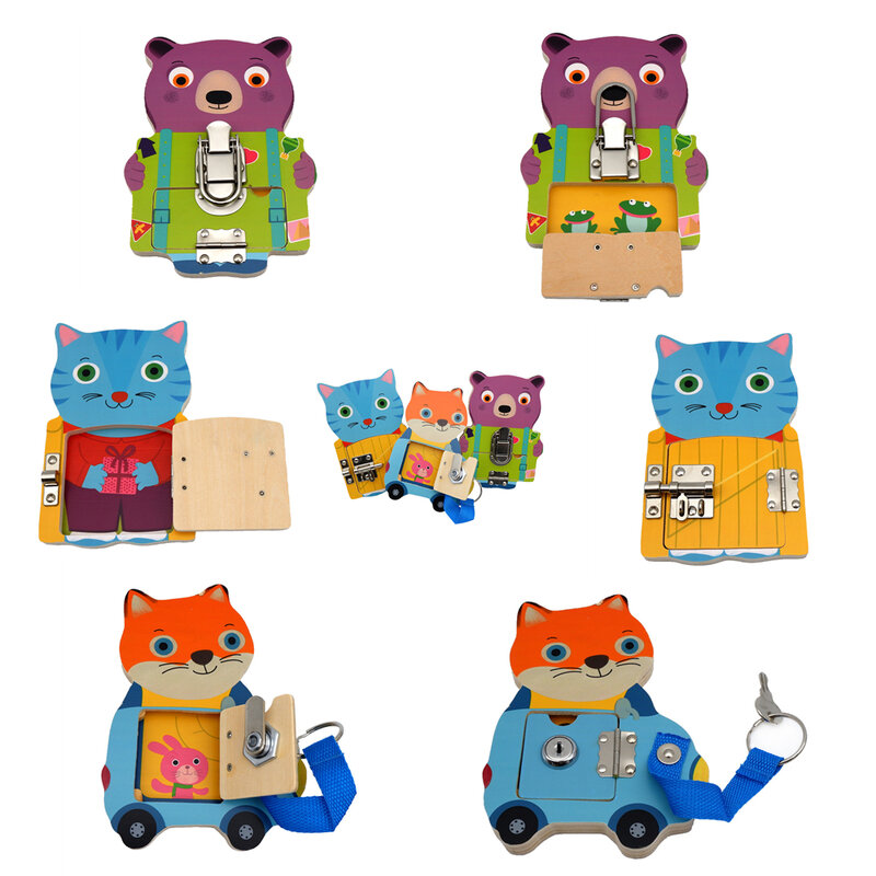 Educazione della prima infanzia sblocco giocattoli bordo impegnato accessori fai-da-te Montessori Busybaords gioco genitore-figlio supporti didattici