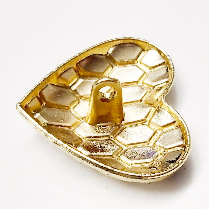 Botones de epoxi con forma de corazón de melocotón y serpiente, botones cosidos a mano, botón decorativo, novedad, 6 piezas