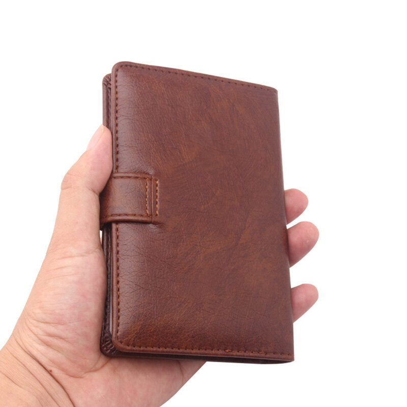 KUDIAN BEAR PU Leather Passport Cover Men Travel Wallet Credit Card Holder Russian Purse Bag For Document BIH009 PM49