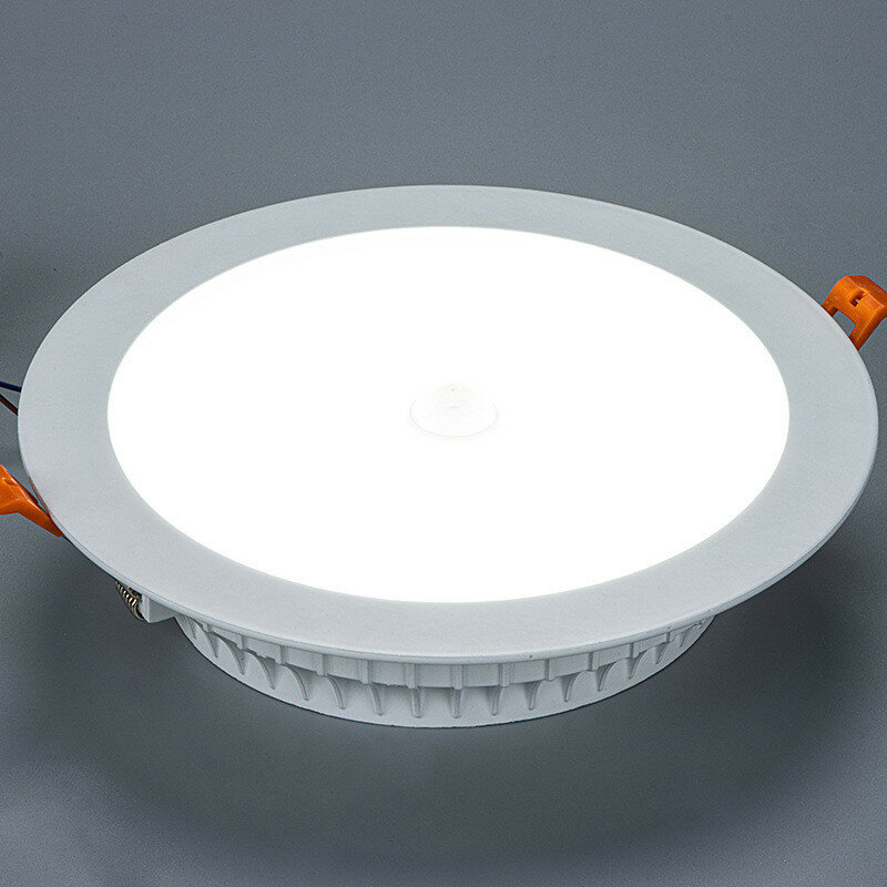 Luz de teto embutida LED com sensor de movimento PIR, decoração do holofote, indução do radar, controle redondo, voive, 3W, 5W, 9W, 18W, 220V