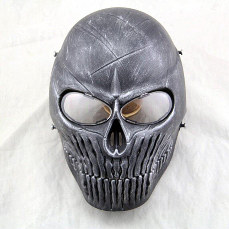 Masque de tête de mort de Paintball tactique Airsoft, complet, militaire, CS Wargame, accessoires de chasse, Cosplay, masques de fête d'halloween