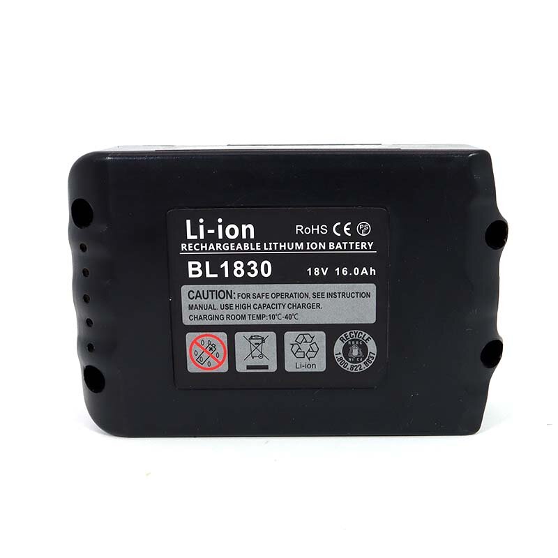 18V 16.0Ah 12.0Ah Rechargeable Battery 16000mah Li-Ion Battery For Makita Replacement Power Tool Battery BL1860 BL1830 BL1820