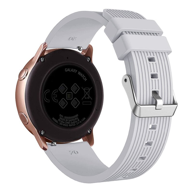 Спортивный ремешок для Samsung Galaxy Watch Active 20 мм, силиконовый ремешок для Gear S2 classic Gear Sport 42 мм Huawei Huami Watch 91015