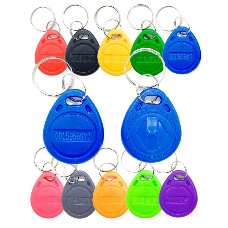 50pcs EM4305 T5577 125KHz Copy เขียนได้ Rewritable Rewrite RFID Tag Keyfobs Key แหวน Proximity Card Token Badge Duplicate