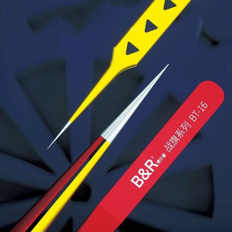 B&R High-Precision Tweezers With Suture Steps Are Suitable For Disassembly And Phone PCB IC Precision Parts Repair Tools