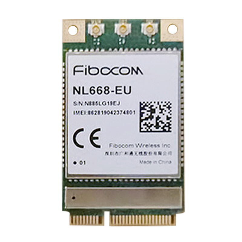 Fibocom NL668-EU lte cat4 mini pcie modul für europa LTE-FDD b1/b3/b5/b7/b8/b20 wcdma b1/b5/b8 gsm/gprs/edge 850/900/1800mhz