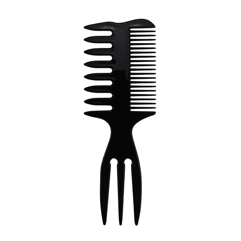 Quente nova escova de dentes largos forquilha pente de barba escova de cabeleireiro barbeiro ferramenta estilo salão de beleza acessório afro penteado