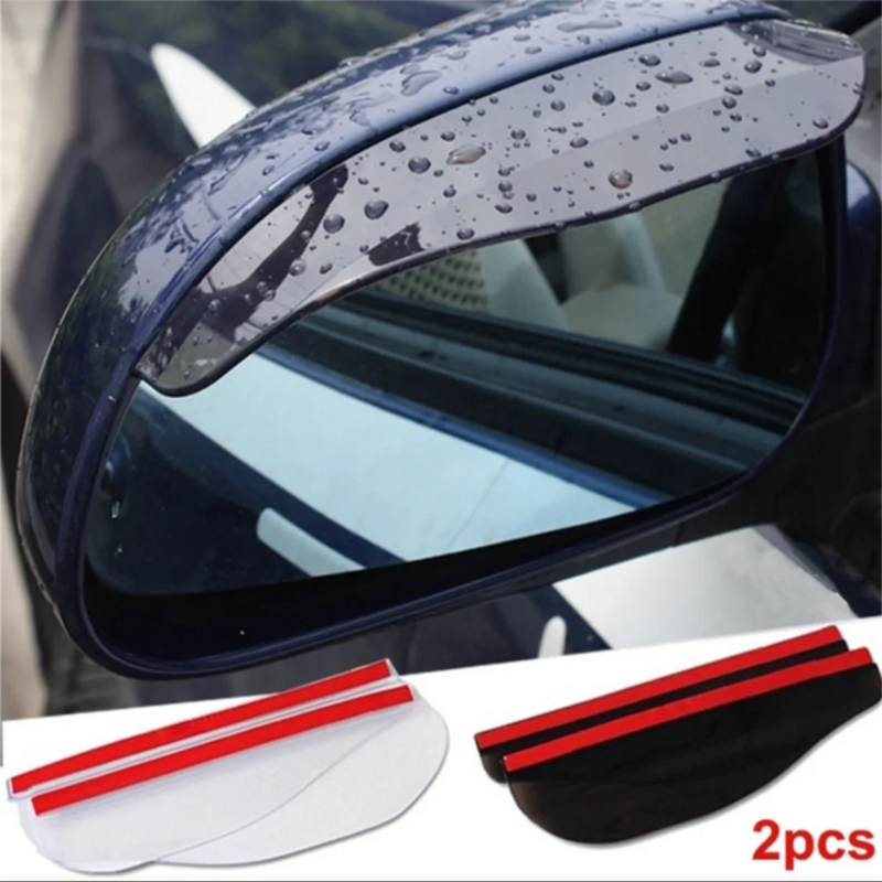 2Pc Universal espejo retrovisor para coche lluvia ceja visión trasera de coche automática lado Protector de lluvia nieve guardia sol parasol Protector Dropship