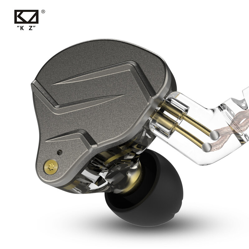 KZ ZSN Pro металлические наушники 1BA + 1DD гибридные технологии HIFI басовые наушники-вкладыши Наушники-вкладыши монитор Спортивная шумоподавляющая гарнитура