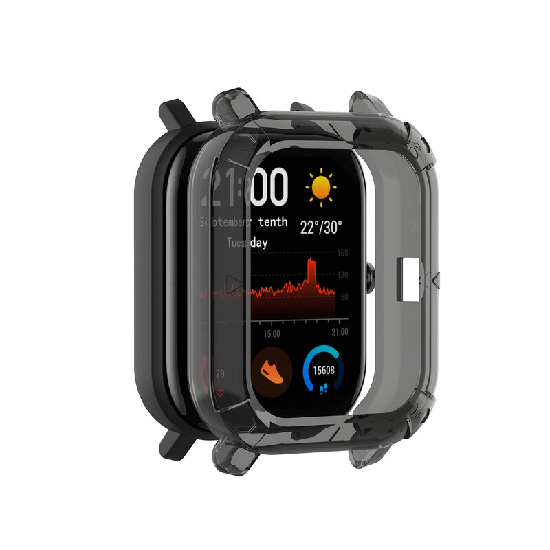 Custodia protettiva in TPU trasparente con custodia protettiva per Huami Amazfit GTS Smart Watch