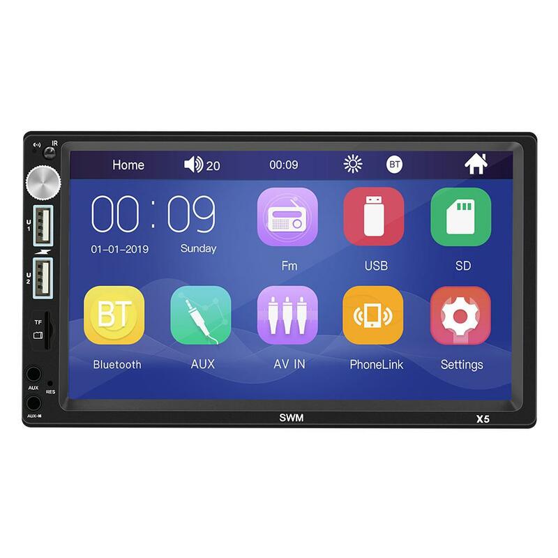 Автомобильный мультимедийный плеер MP5, 2DIN, Android, Bluetooth, fm передатчик, автомобильное центральное управление, с камерой, парковкой, реверсом