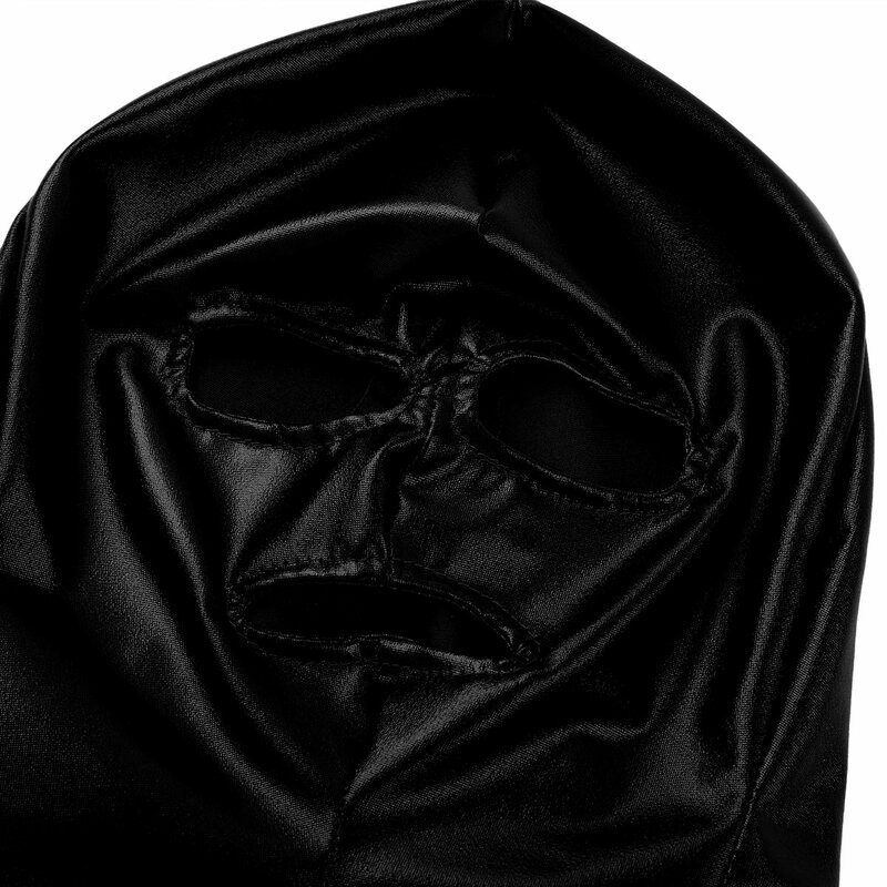 Анфас Маска капюшон Секс-игрушки открытым носом глаз Связывание вечерние маска Косплэй БДСМ Головные уборы взрослые игры BDS & M маска