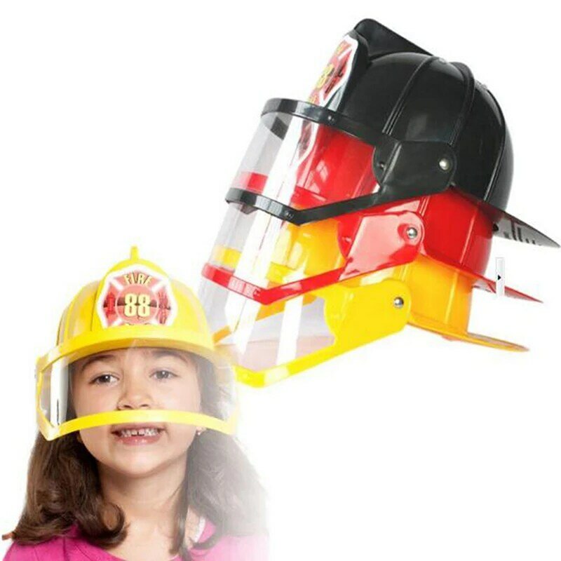 Casco de bombero para niños, sombreros de bombero, accesorios de vestir de lujo, juguetes de juego de rol para fiesta de Cosplay, 3 colores