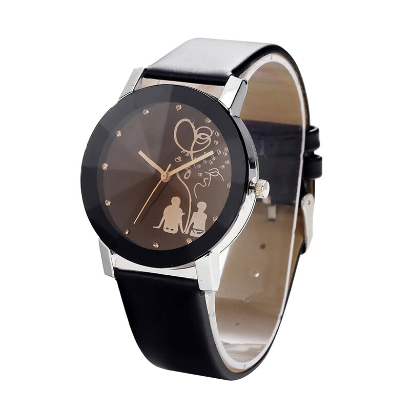 1 ~ 10 szt. Klasyczne zegarki z gorącą miłośnicy mody męskie damskie pasek skórzany na co dzień kwarcowy zegarek damski sukienka zegarek dla pary skórzany pasek