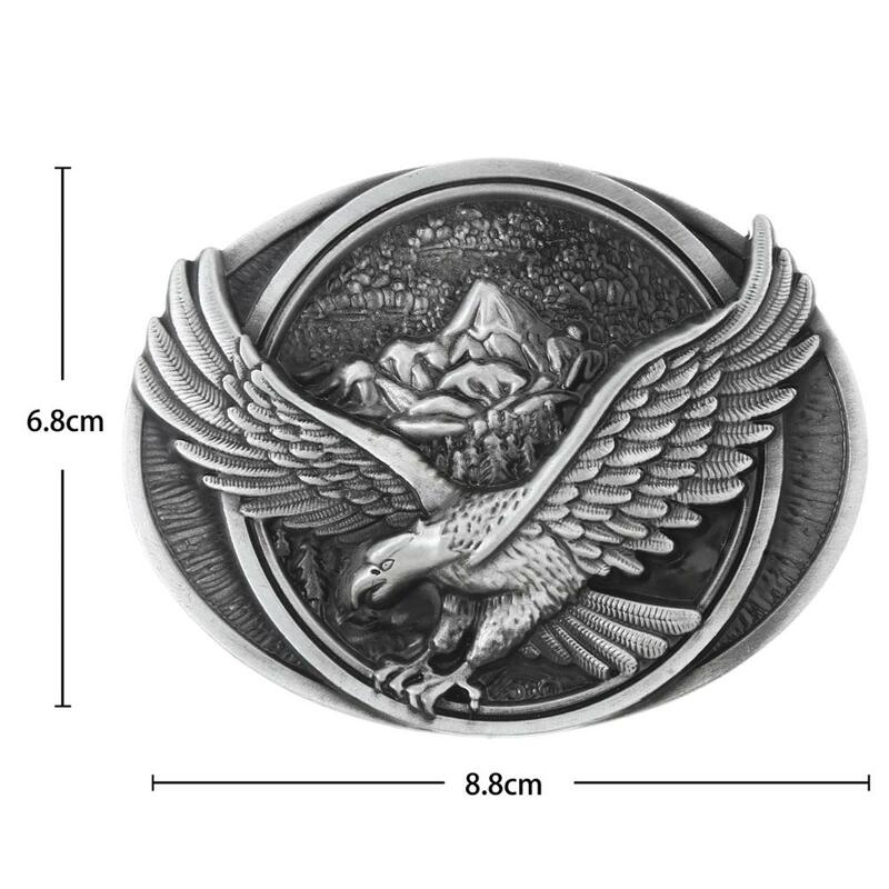 Retro flying eagle belt buckle men's western jeans with accessories suitable for 4CM wide belt