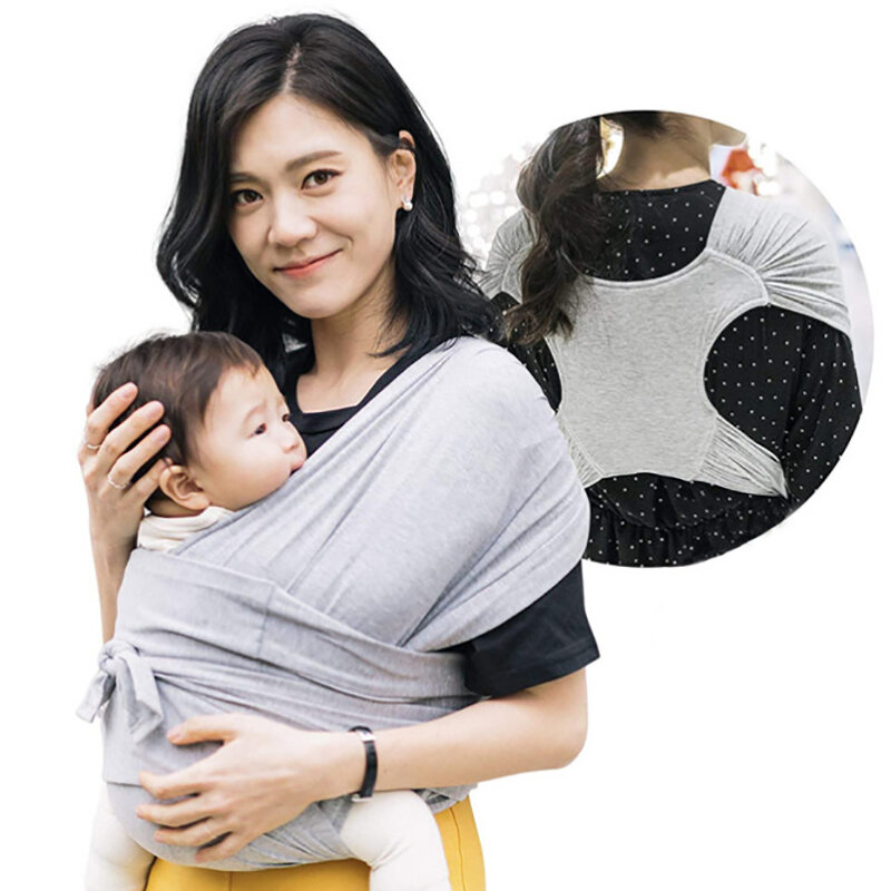 Écharpe de bébé multifonctionnelle quatre saisons, porte-artefact ergonomique Simple en forme de X pour bébé, support frontal