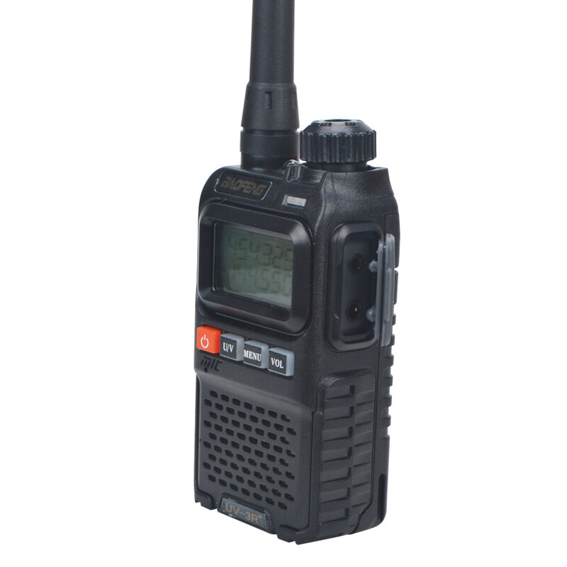 Baofeng UV-3R + Pro Dual Band VHF/UHF 99CH Mini Walkie Talkie VOX Compact FM Radio portatile bidirezionale