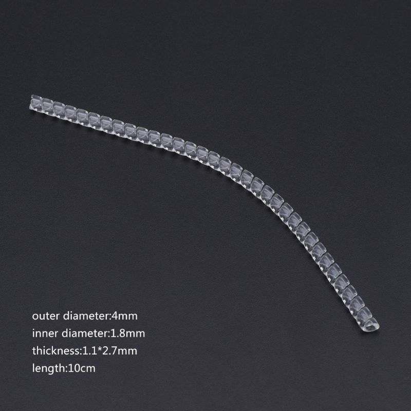 83xc anel ajustador invisível transparente espiral cabo redutor de tensão tamanhos ajustáveis
