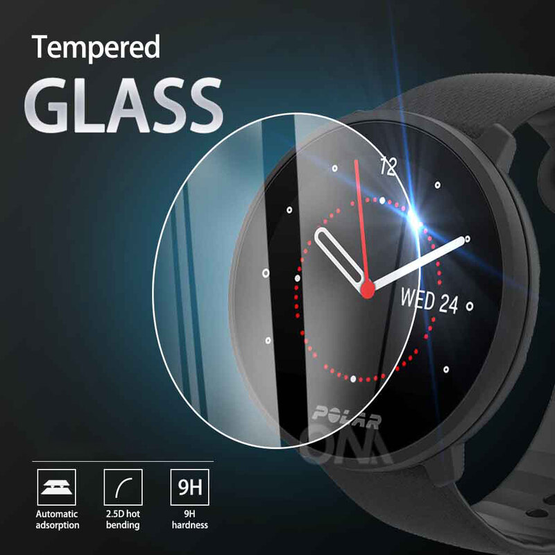 9h premium vidro temperado para relógio polar unir/inflamar 2 vantage v2 m2/v relógio inteligente protetor de tela filme acessórios