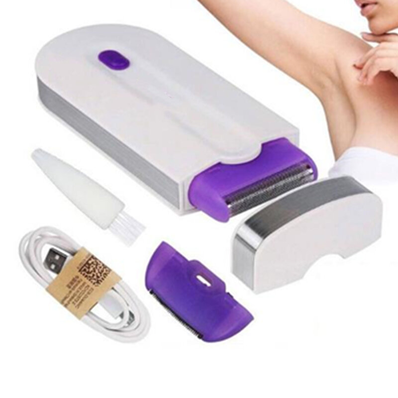 2 w 1 USB akumulator przenośne urządzenie laserowe Depilator obrotowy golarka ciała twarzy nogi Bikini Depilator kobiet narzędzie do usuwania włosów 20 #38